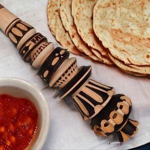 🍄Molinillo Mexican Artisanal Carved Wood Hot Chocolate Stirring Whisk